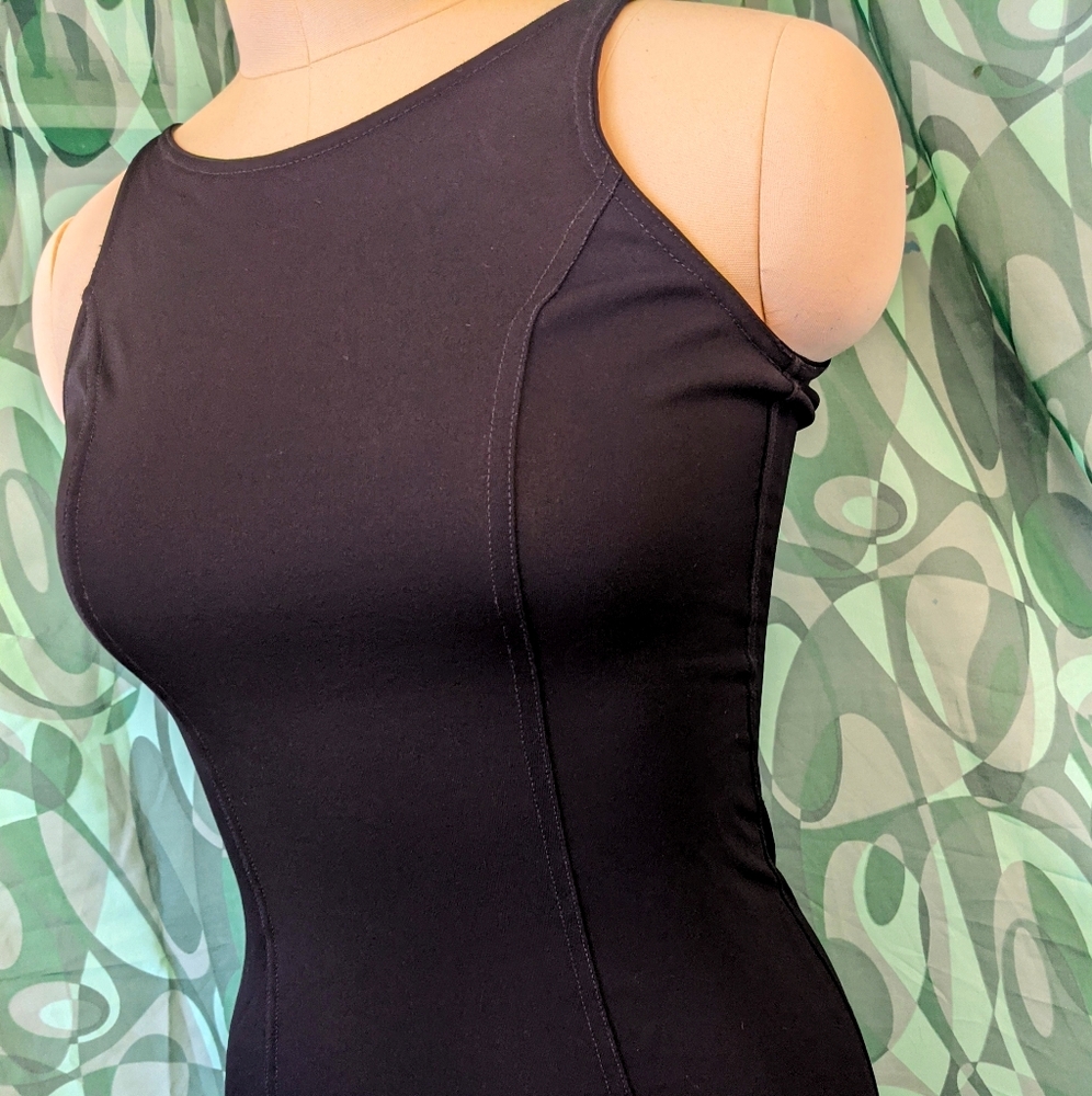 Slinky vintage black dress